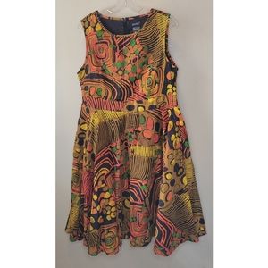 Beautiful bright print dress size 12